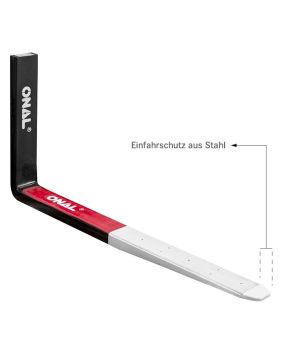 Gabelzinken mit 5mm Antirutsch-Beschichtung - ISO 3A bis 4000kg - Gabelzinken-Querschnitt 120 x 45mm